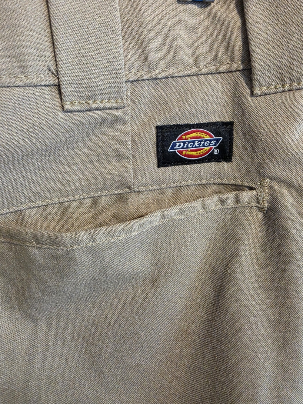 Dickies Tan Cargo Workwear Pants with Logo Patch 36x34